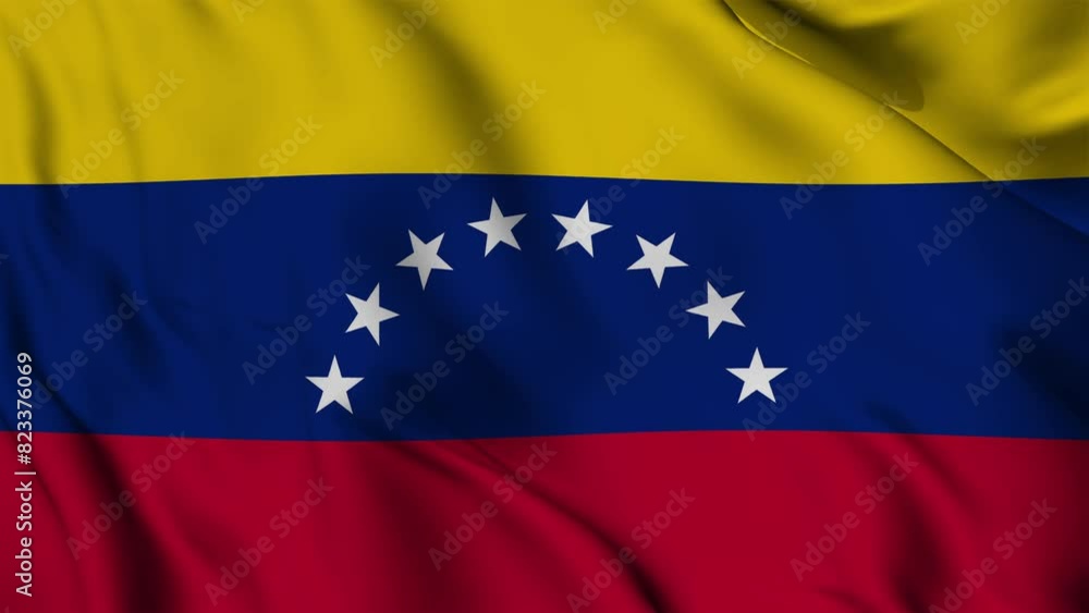 Venezuela Flag Waving Animation seamless loop. 4k Venezuela Flag Waving Animation seamless loop. 4k