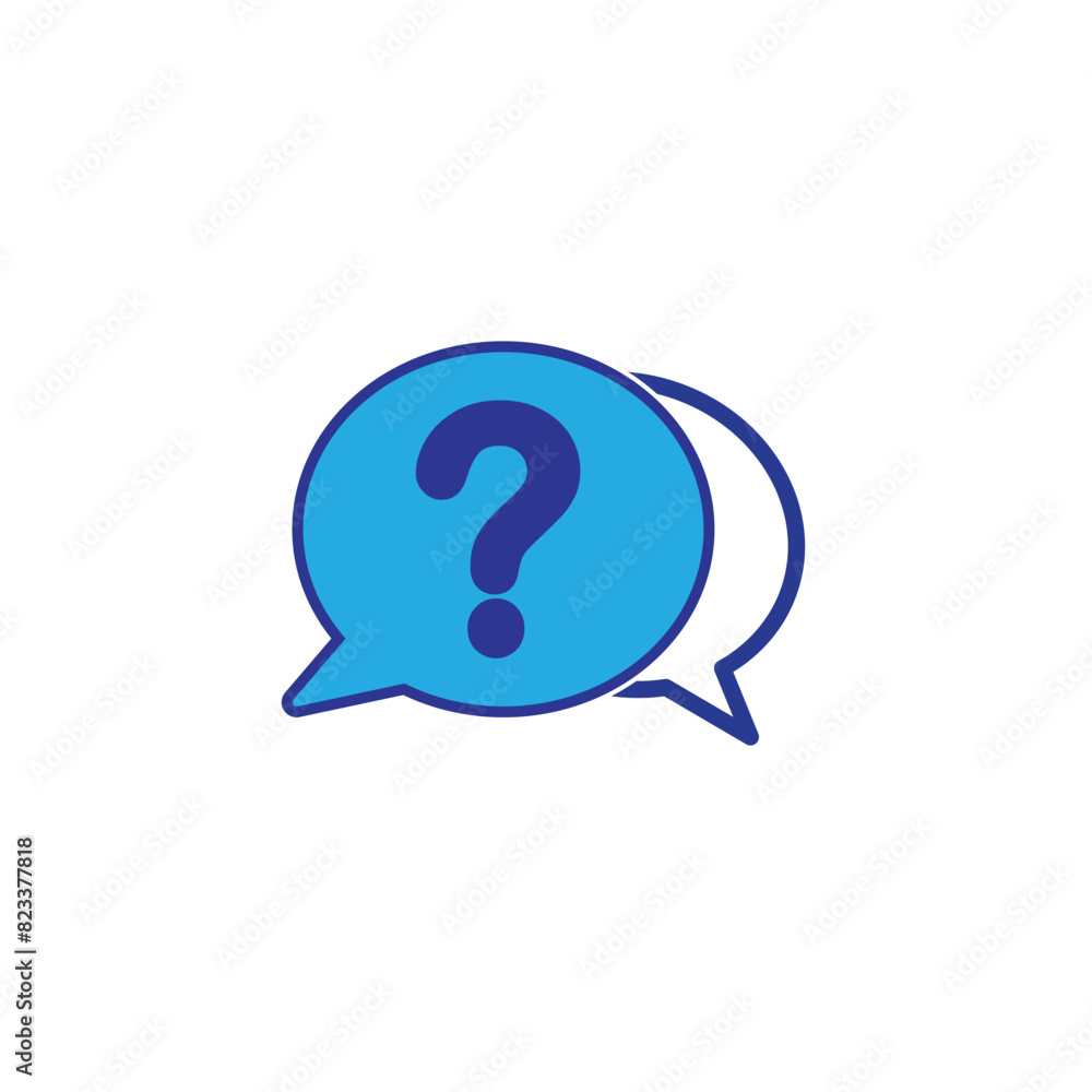 Question icon vector logo design template Question icon vector logo design template