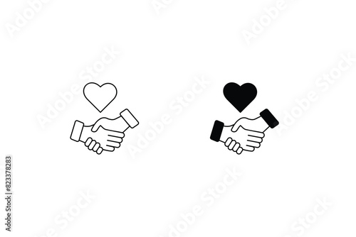 forgiveness icon with white background vector stock illustration