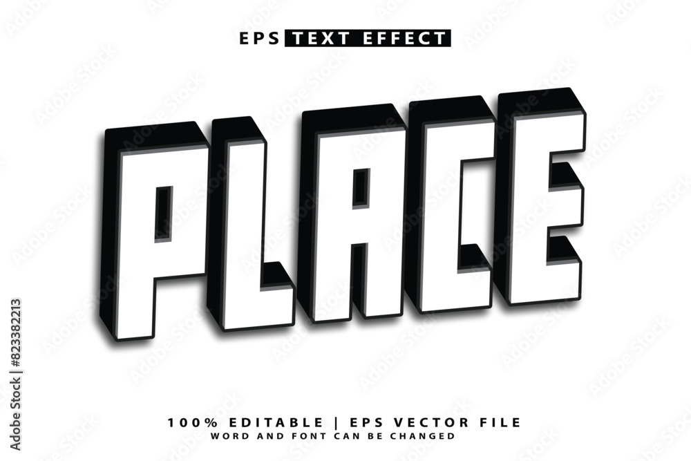 Place text effect editable text effect Place text effect editable text effect