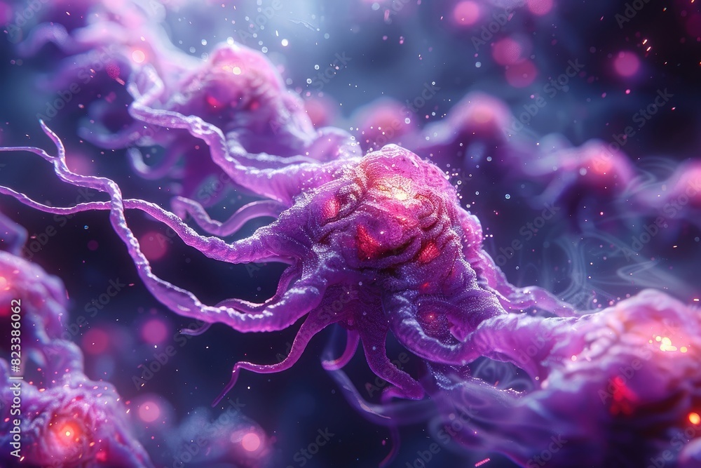 The Uncanny Atmosphere of Cancer Cell Multiplication in Cinematic 3D The Uncanny Atmosphere of Cancer Cell Multiplication in Cinematic 3D