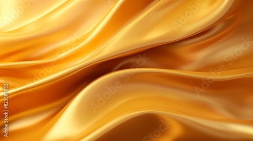 Golden satin texture background  soft focus.