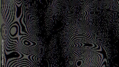 Analog Static Noise Glitch Effect. Digital Pixel Noise. VHS Corrupted Signal. Damaged Error Television Image. Vector illustration.
