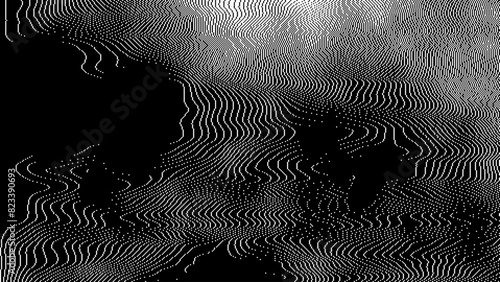Retro CCTV or VHS Video White Noise Background. Scanlines Vibration Glitch. Video Damage Overlay Texture. Nostalgic Vintage 80s 90s Surveillance Technology Vector Illustration.