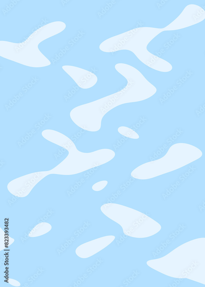 Blue and white abstract background. Pink abstract poster. Blue and white abstract background. Pink abstract poster.