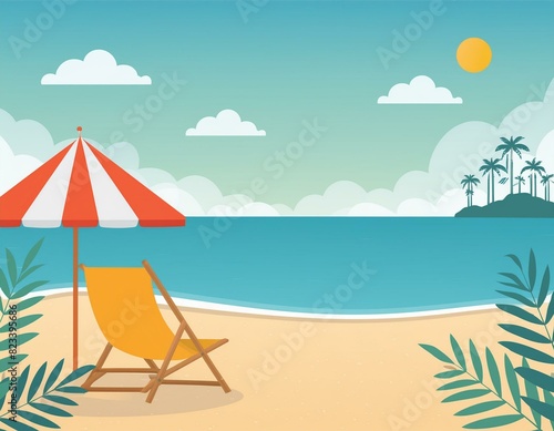 Sun  Sand  and Sea  Vector Beach Illustrations for All Occasions