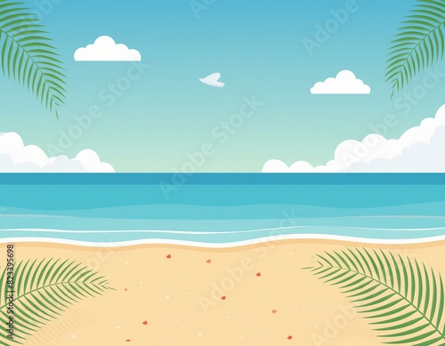 Splash into Summer: Vector Beach Art for Banners and Flyers