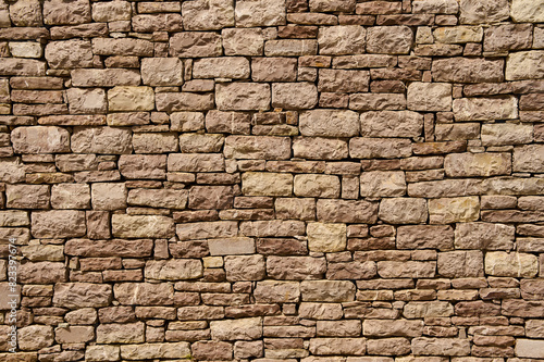 Canvastavla The wall is made of stone