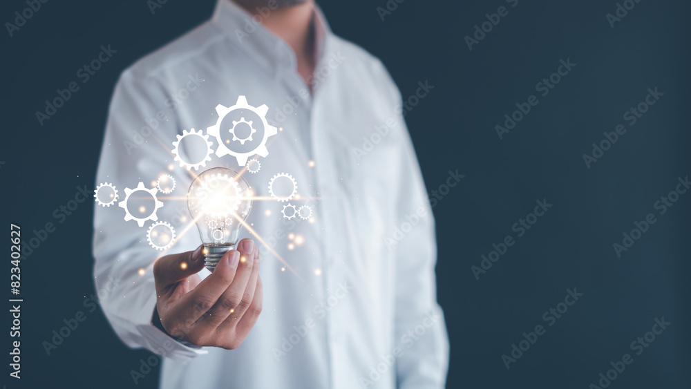 innovative technology in science and communication concept,Innovation, Hands holding light bulb for Concept new idea concept with innovation and inspiration. innovative technology in science and communication concept,Innovation, Hands holding light bulb for Concept new idea concept with innovation and inspiration.