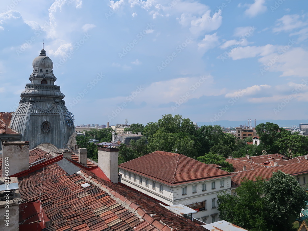 Russian church in Sofia, Bulgaia, rooftop view Russian church in Sofia, Bulgaia, rooftop view