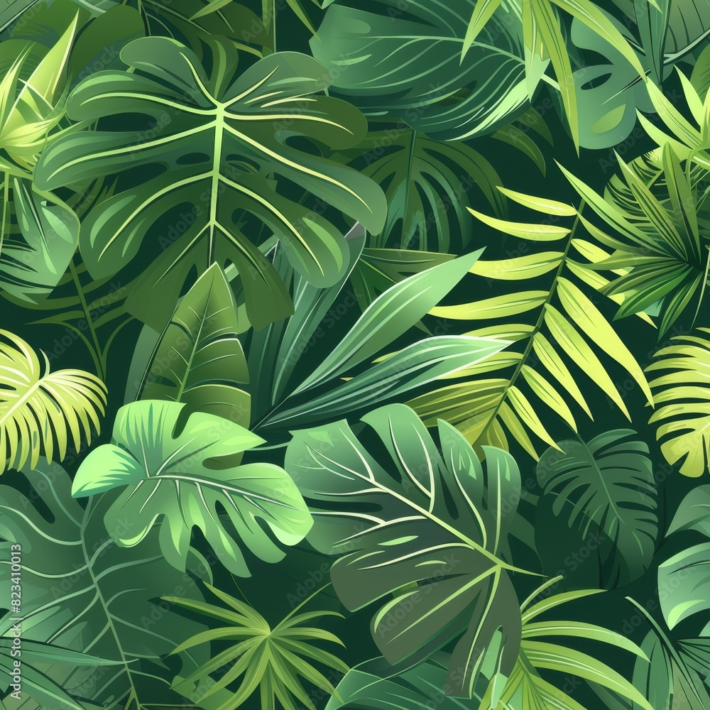 custom made wallpaper toronto digitalTropical Leaf Patterns: Vibrant Jungle Foliage Background