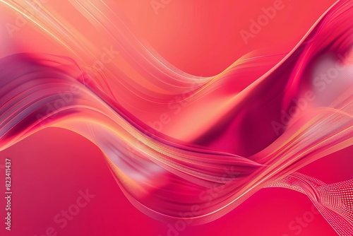 abstract red gradient banner background vibrant and dynamic digital illustration