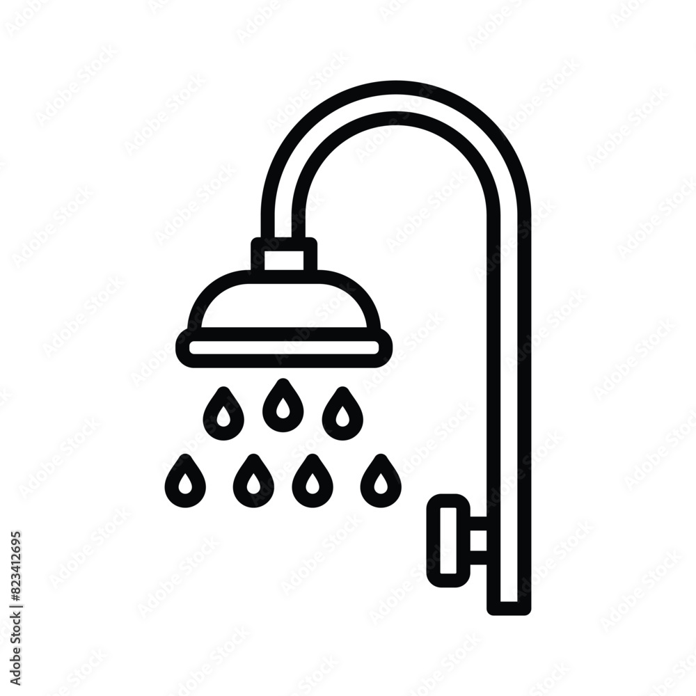 shower icon vector design template simple and clean shower icon vector design template simple and clean