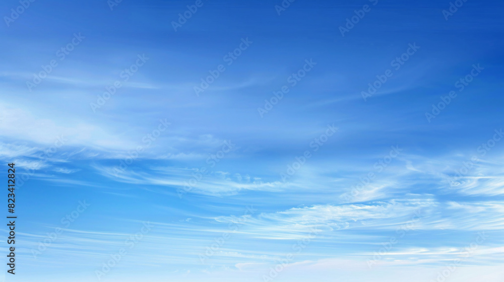 custom made wallpaper toronto digitalSerene blue sky with wispy clouds. Vibrant blue sky adorned with wispy white clouds, creating a tranquil and ethereal atmosphere.