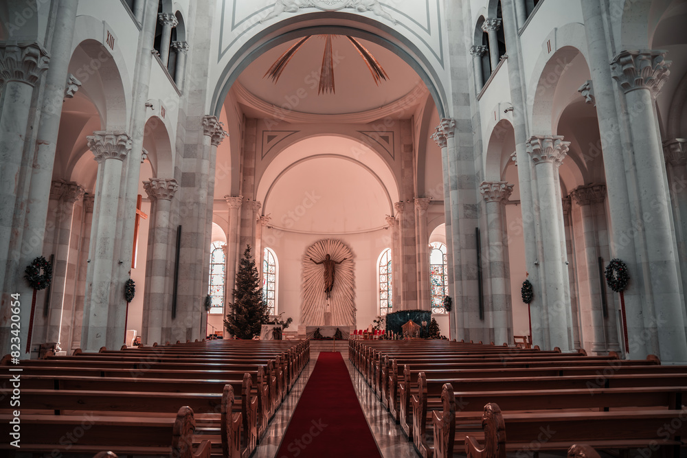 Fototapeta premium Cathedral of Saint Mother Teresa in Kosova, Pristina