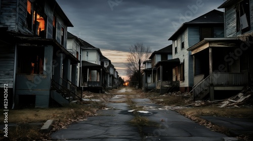 gloomy neighborhood dark © vectorwin