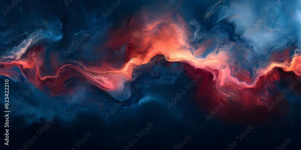 Colorful Abstract Waves Background with Dynamic Motion