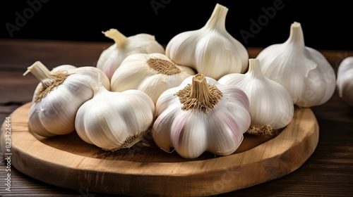 ingredient raw garlic fresh