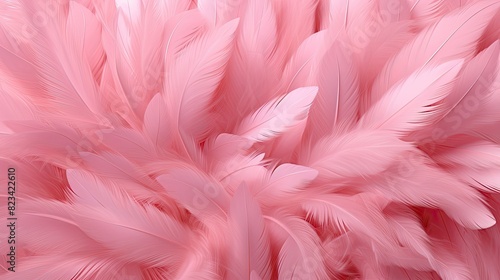 delicate pink feather
