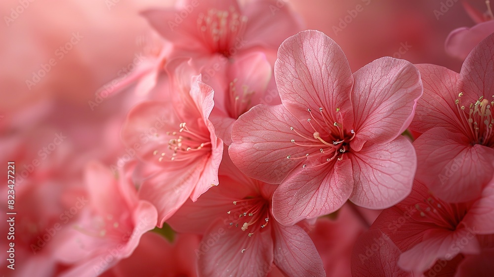 Pink azalea flowers to create a beautiful Flower background. free text Copy Space Pink azalea flowers to create a beautiful Flower background. free text Copy Space