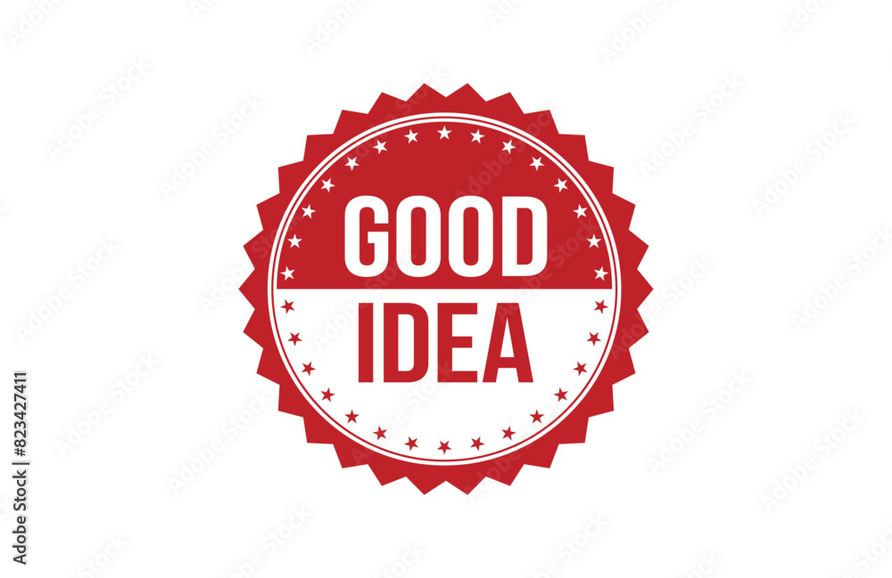 Good idea red ribbon label banner. Good idea red ribbon label banner.
