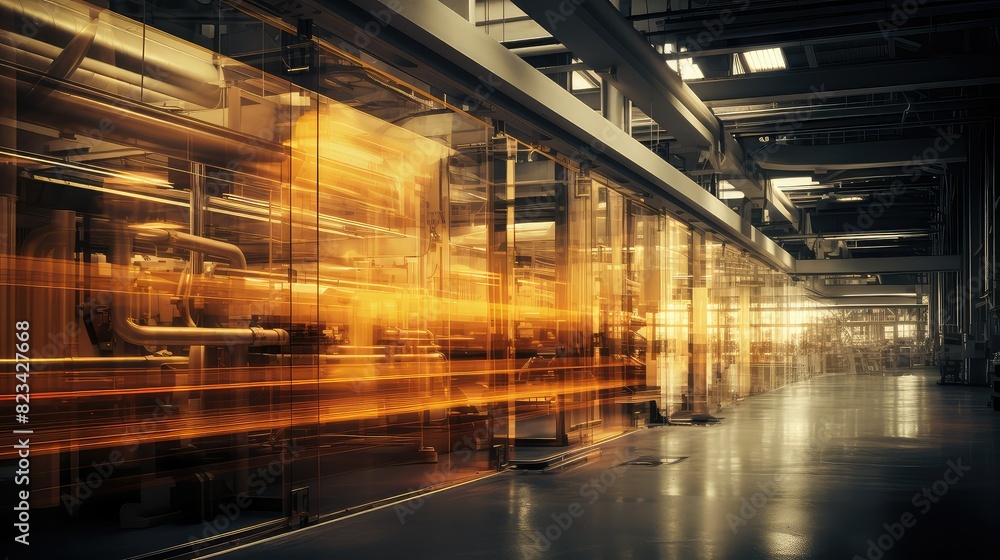 dim blurred industrial building interior dim blurred industrial building interior