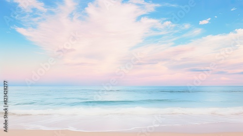 waters pink and blue sky © vectorwin