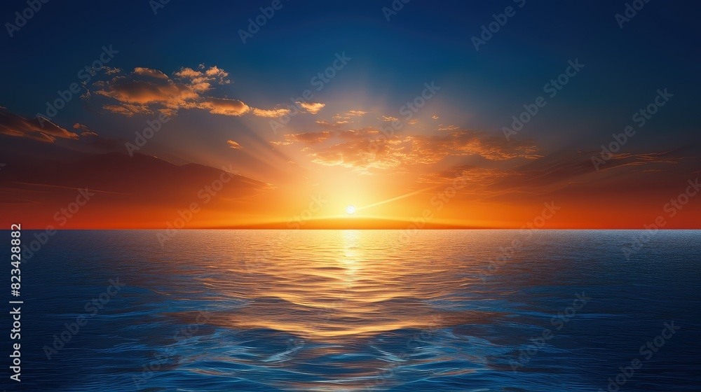 water gold and blue background