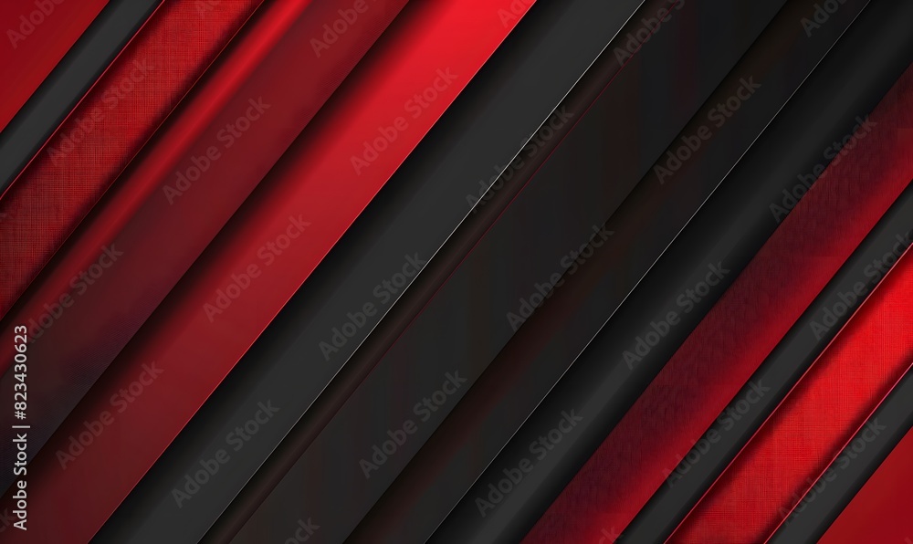 Obraz premium Modern Red and Black Diagonal Lines Background