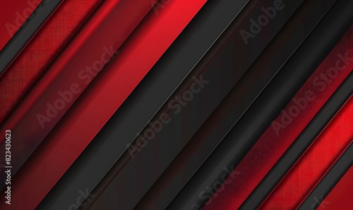 Modern Red and Black Diagonal Lines Background