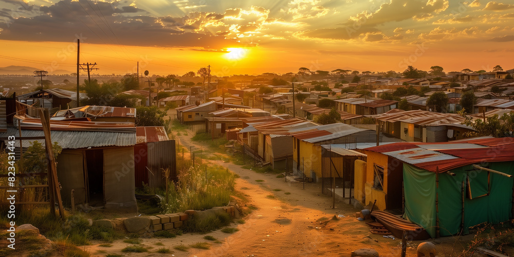 Southern Africa informal settlement township Southern Africa informal settlement township