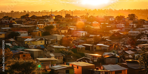 Southern Africa informal settlement township photo