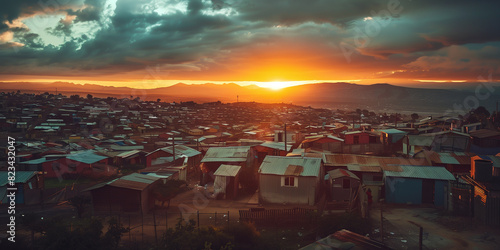 Southern Africa informal settlement township