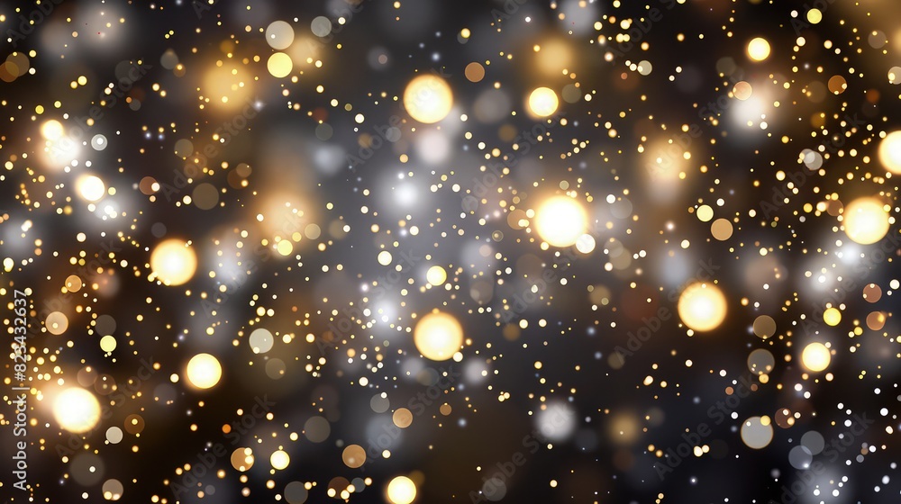 A shinny festival golden shinny sparkling background on dark black backdrop A shinny festival golden shinny sparkling background on dark black backdrop