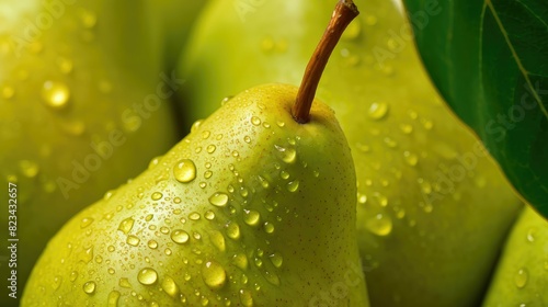 juicy fresh pear background photo