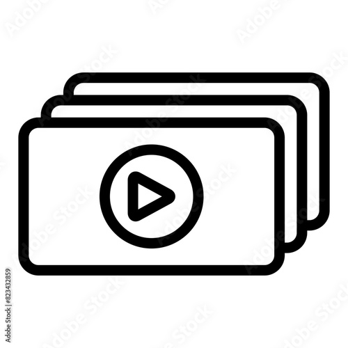 TV series icon. Playlist Icon