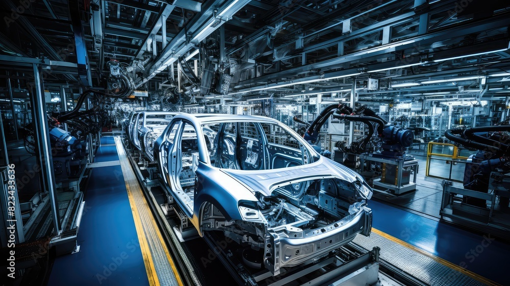 Fototapeta premium efficiency automobile car production