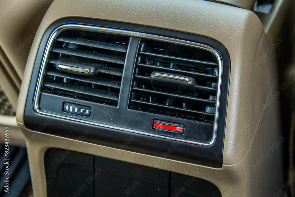 Air conditioning system in a car close up Air conditioning system in a car close up