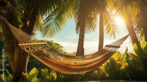 hammock relaxing in the sun