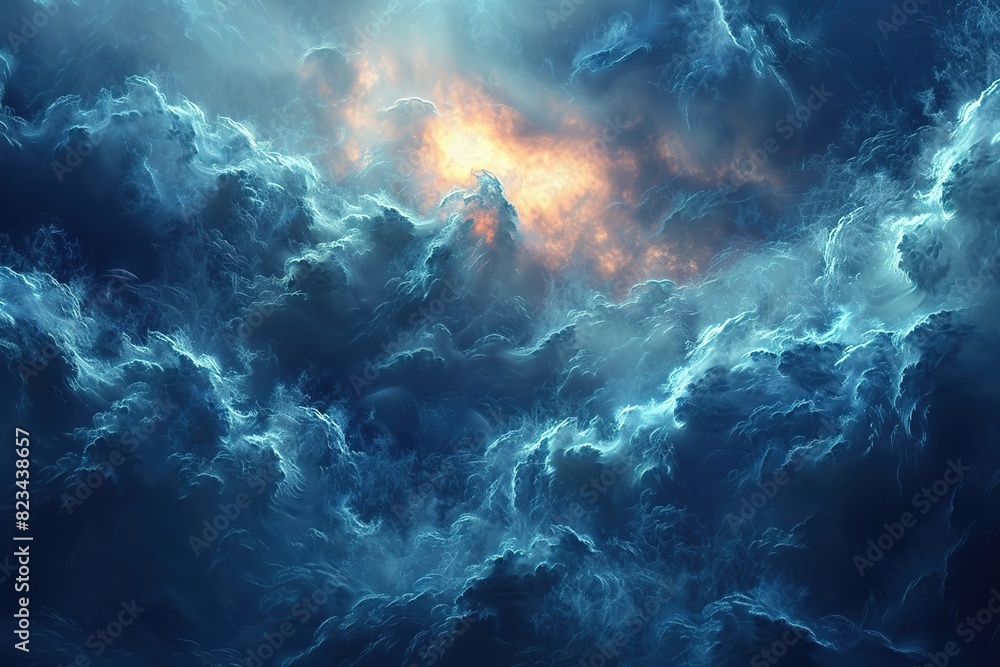 Fototapeta premium sky weather cloudscape storm dramatic dark thunderstorm clouds light overcast stormy background