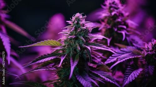 leaves purple cannabis