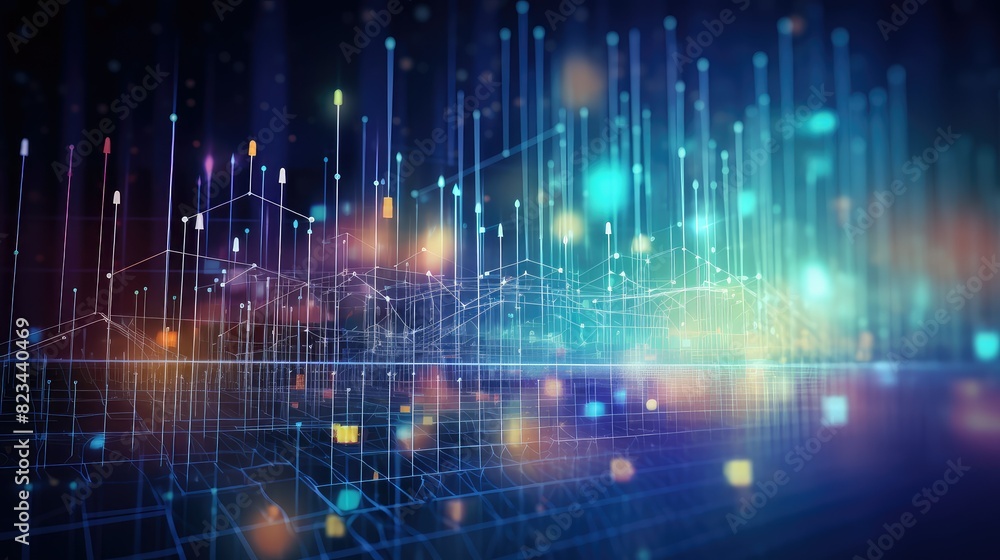 Fototapeta premium finance abstract financial technology background