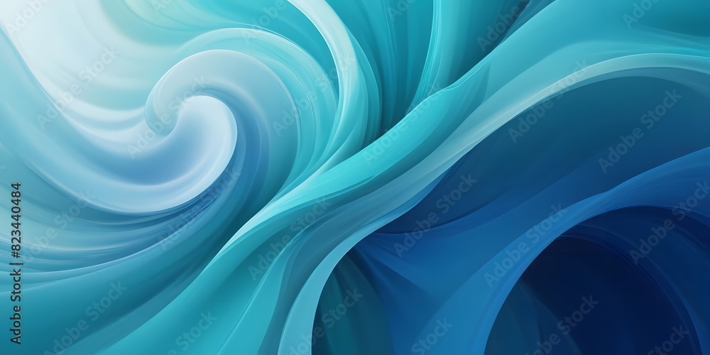 Fototapeta premium Abstract watercolor paint background by teal color blue and green with liquid fluid texture for background, banner