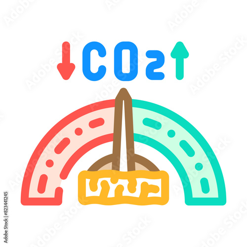 carbon neutral wood pellets color icon vector. carbon neutral wood pellets sign. isolated symbol illustration