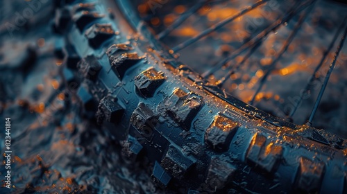 bike tire in mud
