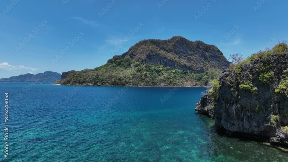 One of the best island and beach destination in the world, a stunning view of rocks formation and clear water of El Nido Palawan, Philippines One of the best island and beach destination in the world, a stunning view of rocks formation and clear water of El Nido Palawan, Philippines