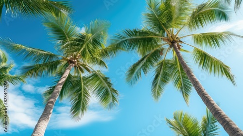 tropical palm coconut background