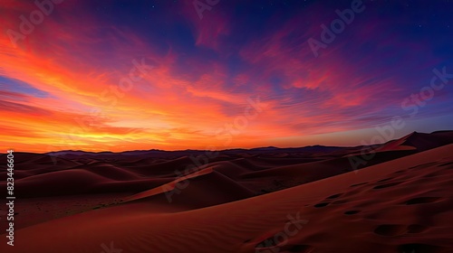 desert sunset stars