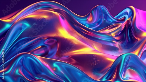 Vibrant Abstract 3D Background.