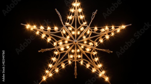 symmetrical christmas star outline